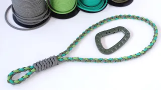 Make a 4 Strand Round Braid Paracord Lanyard / West Country Whipping Knot - CBYS Paracord Tutorial