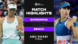 Liudmila Samsonova vs. Belinda Bencic | 2023 Abu Dhabi Final | WTA Match Highlights