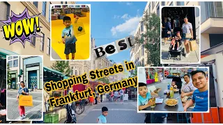 BEST SHOPPING STREETS IN FRANKFURT, GERMANY | Walking Tour