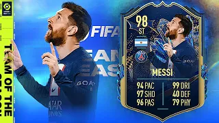 FIFA 23: 98 TOTS LIONEL MESSI REVIEW - GOAT MESSI - FIFA 23 ULTIMATE TEAM