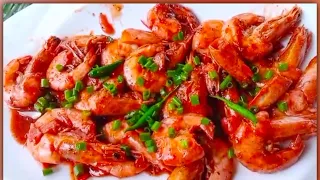 Spanish shrimp chilli in tomato