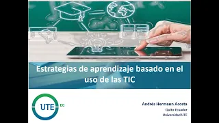 Master class: estrategias de aprendizaje basado en el uso de las TIC