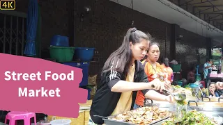 Thailand Street Food Market near Victory Monument Bangkok[4K] 2020