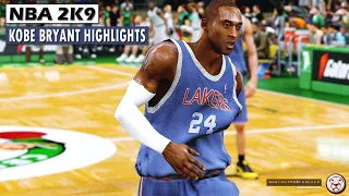 NBA 2K9: Kobe Bryant Highlights 42/9 - OT Thriller | Lakers Vs Celtics | Retro Gaming PS3