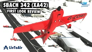 Some kinks but plenty of potential! | 1st Look Review | XtremeAir Sbach 342 (XA42) | LivToAir (MSFS)