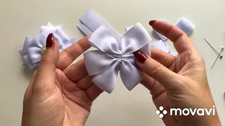 МК Бантики из ленты 2,5 см.🎀🎀.  DIY Bows from ribbon 2,5 cm 🎀🎀