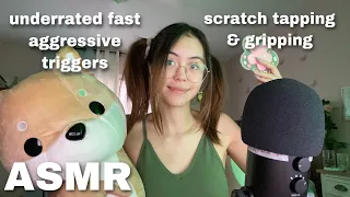 ASMR | Underrated Fast Aggressive Triggers: Scratch Tapping and Gripping
