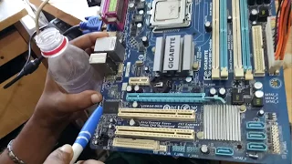 how to repair  Gigabyte desktop mother board   power problem | bangla tutorial