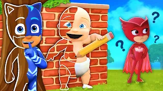 Baby & Catboy Become What they Draw To Win Hide & Seek!