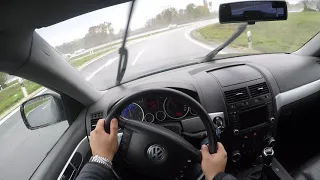 POV DRIVING 2003 VW TOUAREG 2.5 R5 TDI  @GERMAN AUTOBAHN