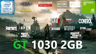 GT 1030 2GB Test in 24 Games in 2021