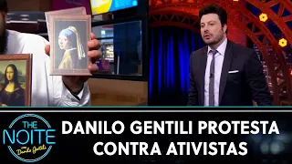 Danilo Gentili protesta contra ativistas que jogaram comida em obras de arte | The Noite (26/10/22)