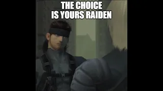 Snake give Raiden some advice