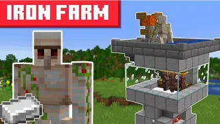 Making a Iron farm (skyblock)