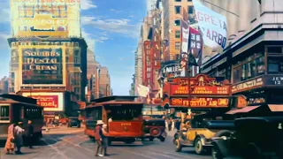 New York in the 1920s in color [60fps, Remastered] w/sound design added