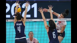 (huitième de finale) Euro Volley F | Croatie - France