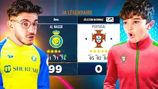 MON PETIT FRÈRE FAIT SON PREMIER MATCH SUR FIFA 23 EN MODE DIFFICILE !  (En mode Demi-Pro mdr)