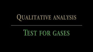 QA - Test for gases