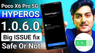 XIAOMI HyperOs 1.0.6.0 INDIA Update For Poco X6 Pro 5G is Here | Finally Big ISSUE fix 🔥🔥