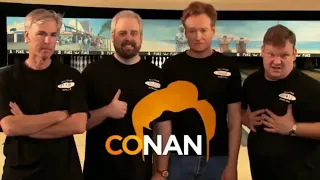 Conan O'Brien plays All Star Celebrity Bowling with his pals Andy Richter, Mike Sweeney and Aaron