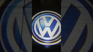 Лазерна проекція  Volskvagen логотипа в двері. Врезное лого двери Фольцваген.logo laser doors .