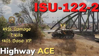 ISU-122-2 Ace Tanker on Highway in Defeat