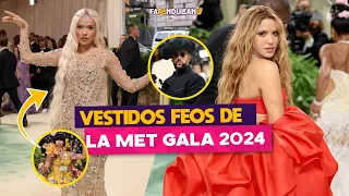 LOS VESTIDOS MÁS FEOS DE LA MET GALA 2024.