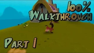 The Emperor's New Groove (PS1) 100% Walkthrough Part 1: Village Chapter 1