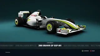 F1 2018 - 2009 Brawn GP BGP-001 at Abu Dhabi GP