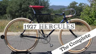 The Complete Restoration of the Antique 1927 Hercules Speed King Racing Bicycle