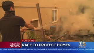 Fire Crews, Residents Make Stand To Save Homes From Destructive Glass Fire