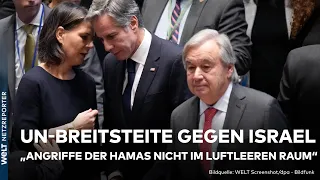 ISRAEL EMPÖRT: Riesenstreit um Aussage von UN-Chef Guterres - Wo steht Deutschland? | WELT Spezial