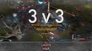 Dawn of War 2 - 3v3 | combustible orange + JekkuJere + boss [vs] ben1993 + Alex + Mushraam