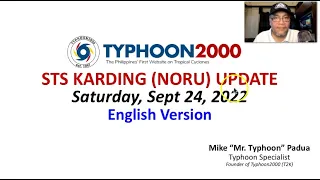 STS KARDING (NORU) Update - Sat, 09/24/22 (English Ver)