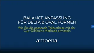 Amoena Balance - Anpassung einer Ausgleichsschale