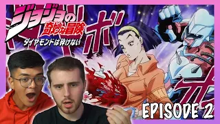 CRAZY DIAMOND IS WILD!! | Part 4 Not Holding Back | JJBA Diamond Is Unbreakable Episode 2 REACTION!