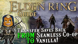 How To Transfer Modded Saves Back to Vanilla - Seamless Co-Op Mod Save transfer!
