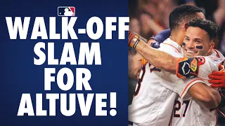 Correa ties it in the 9th, Altuve walks it off with a SLAM in the 10th!