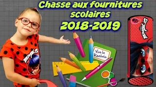 BACK TO SCHOOL 2018-2019/Chasse aux fournitures scolaires 2018-2019 en francais