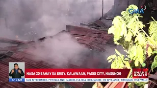 Nasa 20 bahay sa Brgy. Kalawaan, Pasig City, nasunog | UB