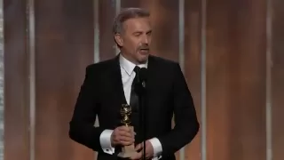 Kevin Costner Wins Golden Globe 2013 Best Actor - Mini-Series - TV Movie for Hatfields & McCoys