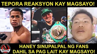 Devin Haney NASUPALPAL matapos sabihin PIPITSUGIN Fighter si Magsayo! | Tepora REAKSYON kay Magsayo