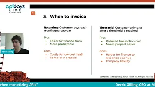 Apidays LIVE London 2021 - Best practices when monetizing APIs by Derric Gilling, CEO @ Moesif