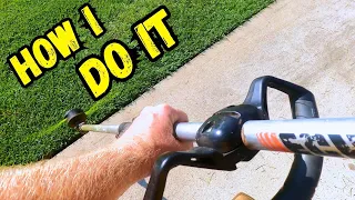 How To String Trim a Lawn Like a Pro