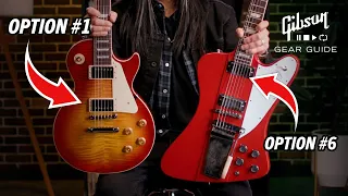 Выбор подходящей электрогитары Gibson для вас в 2024 году Лес Пол, SG, 335, Explorer, V, Firebird