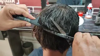 ASMR BARBAR 💈 long haircut with scissors #ayanmansalon
