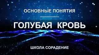 Голубая кровь. Основные понятия. Школа Сорадение.