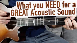 How to Get the BEST Acoustic Guitar Sound