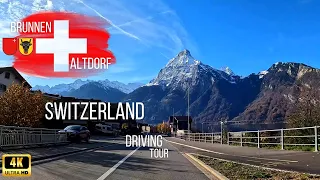 Brunnen - Altdorf - Switzerland - Driving Tour 4K