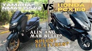 Yamaha Nmax 155 V2 2023 vs Honda PCX 160 2023, Alin ang mas sulit? Usapang SPECS/FEATURES